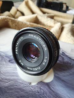 Pentacon Prakticar MC 50mm f2.4 Pancake lens