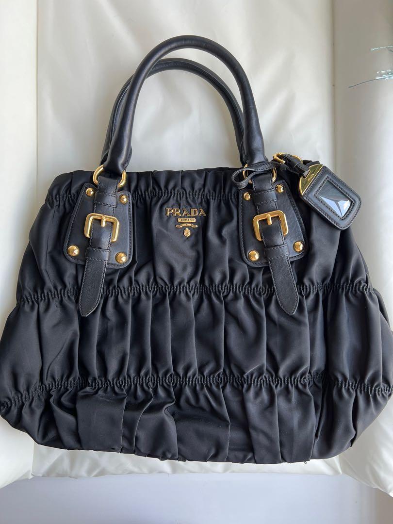 SALES!! *** Prada Tessuto Gaufre Nero Nylon Bag, Luxury, Bags & Wallets on  Carousell
