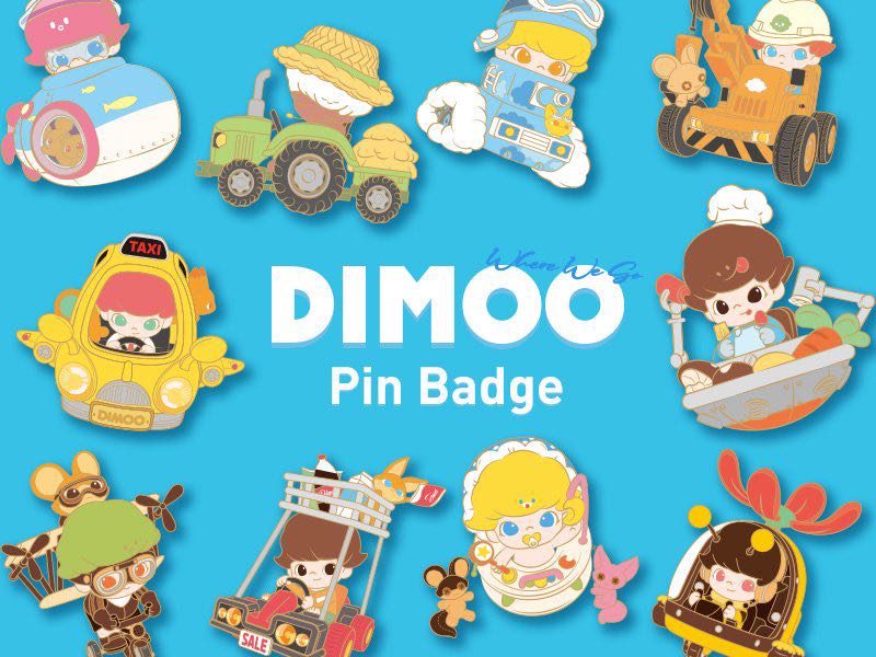 [Preorder]Pop Mart Dimoo Where We Go Pin Blind Box Set of 9, Hobbies ...
