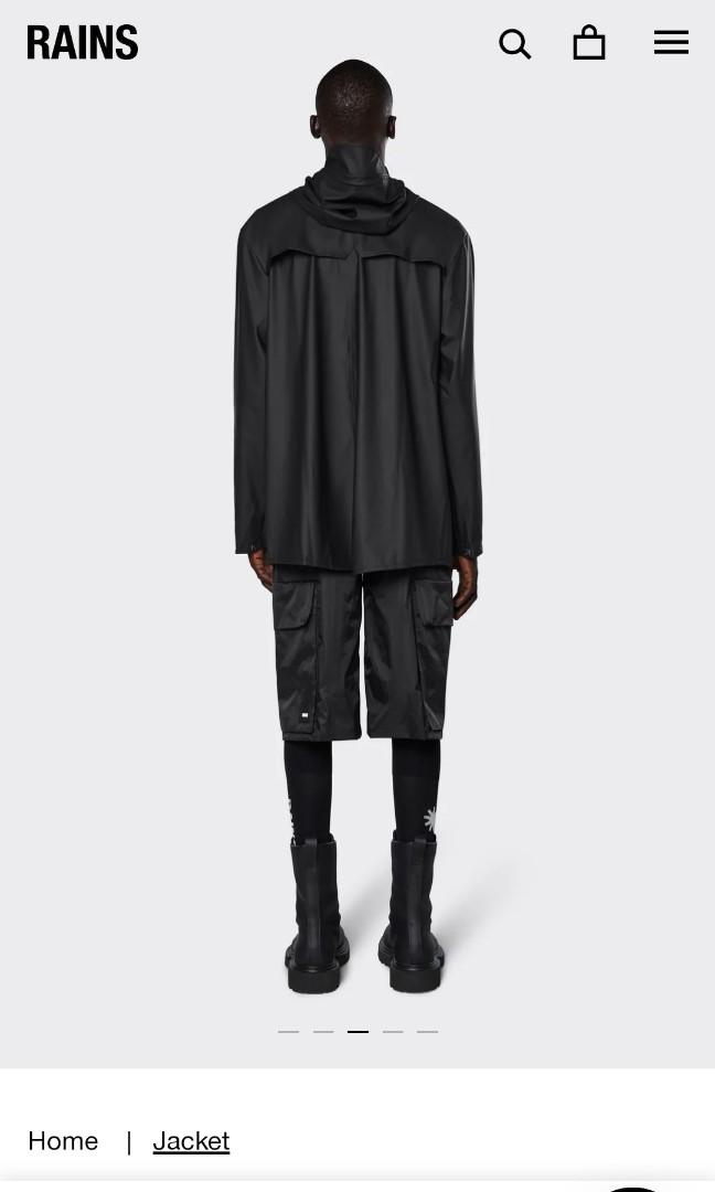 RAINS Long Jacket BLACK Brand New