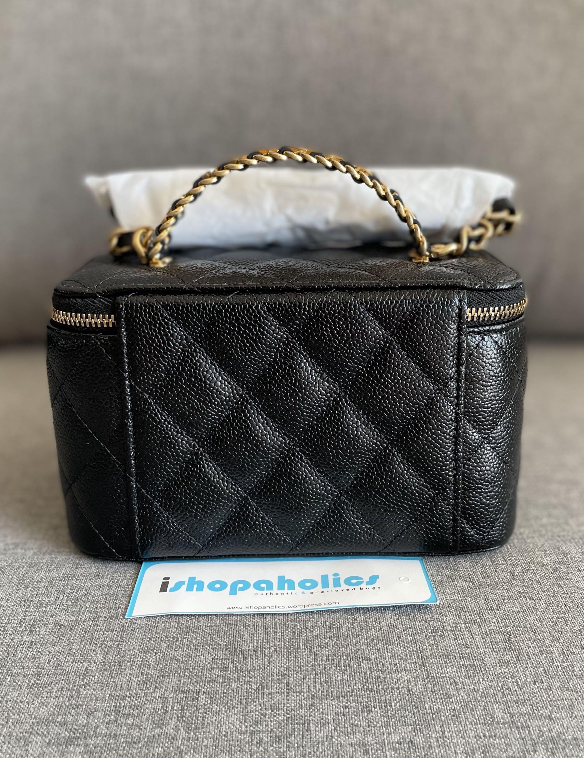 Chanel 22S Pick Me UP Black Caviar Hobo Bag with Antique Hardware 