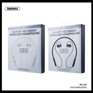 REMAX Series Memory Neckband Wireless Magnetic Headphone RB-S29 Sports Headset