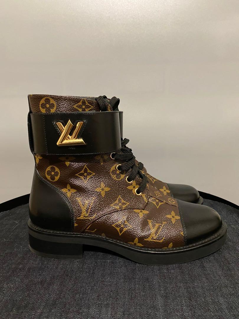 Louis Vuitton LV Monogram Wonderland Flat Ranger Combat Boots