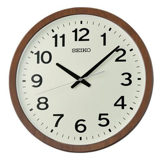 Seiko LumiBrite Wall Clock with Large Numbers White Quartz Battery Power 