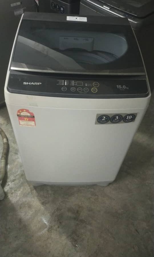 Sharp washing machine 15kg, TV & Home Appliances, Kitchen Appliances