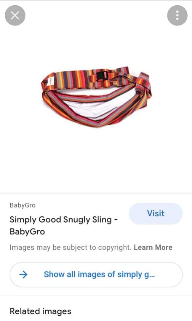 Simply good snugly sling sales