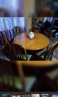 Solid wood dining table