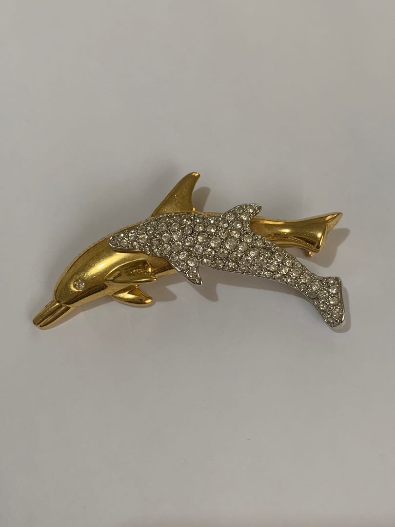 Swarovski dolphin brooch shop