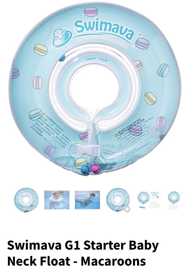 Swimava G1 Starter Baby Neck Float Macaroons, Babies & Kids, Infant