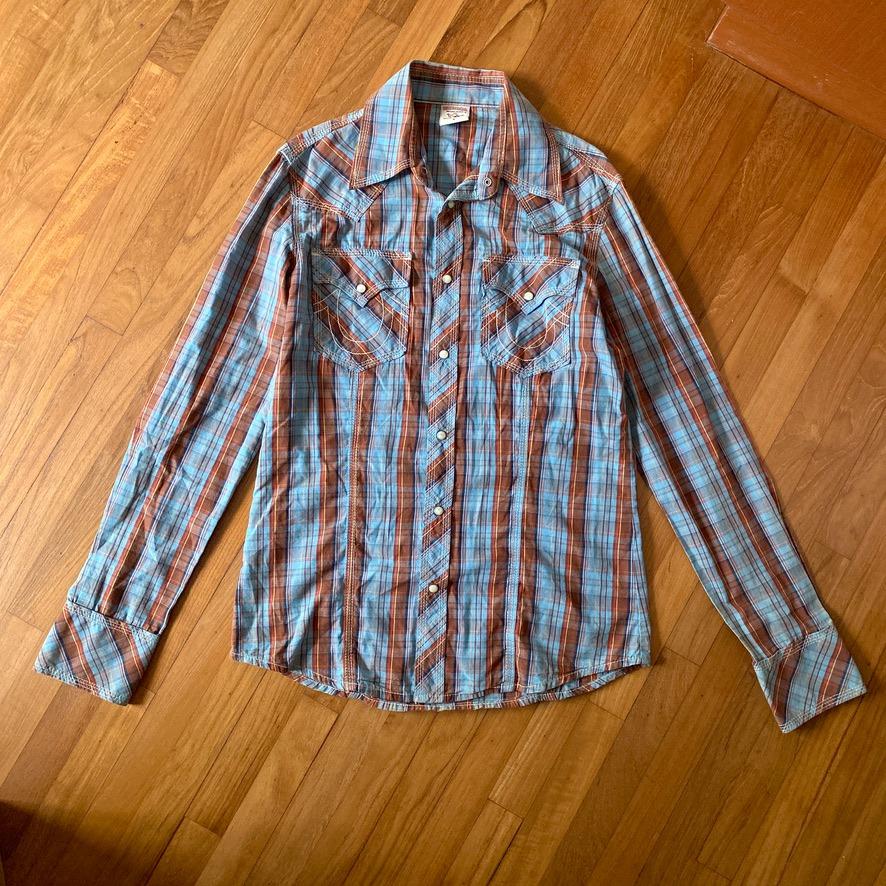 True religion plaid western sales shirt