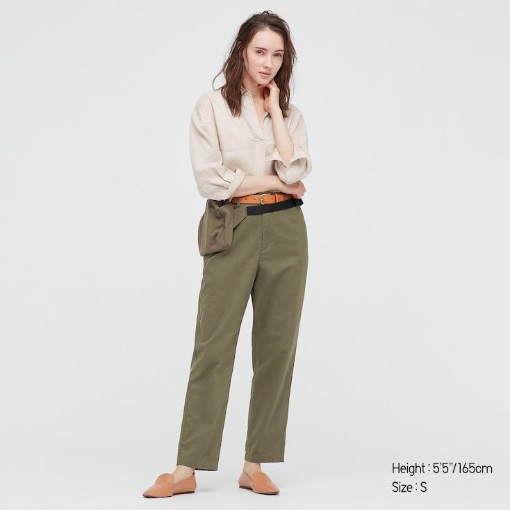 Linen Cotton Tapered Pants