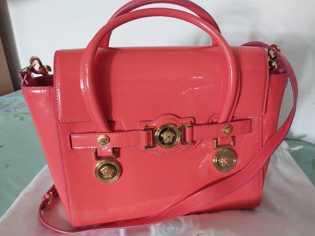 Red discount versace purse