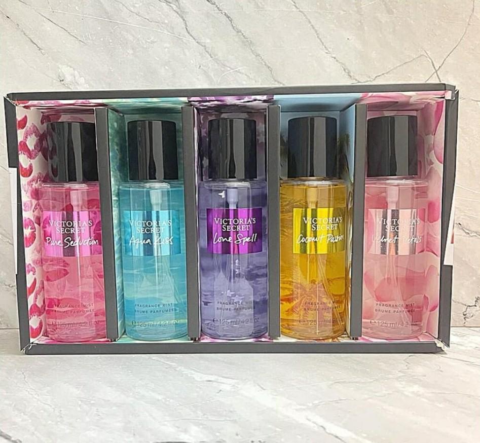 Victoria Secret Gift Set Best Seller Edition 5 X 125Ml, Kesehatan &  Kecantikan, Parfum, Kuku & Lainnya Di Carousell