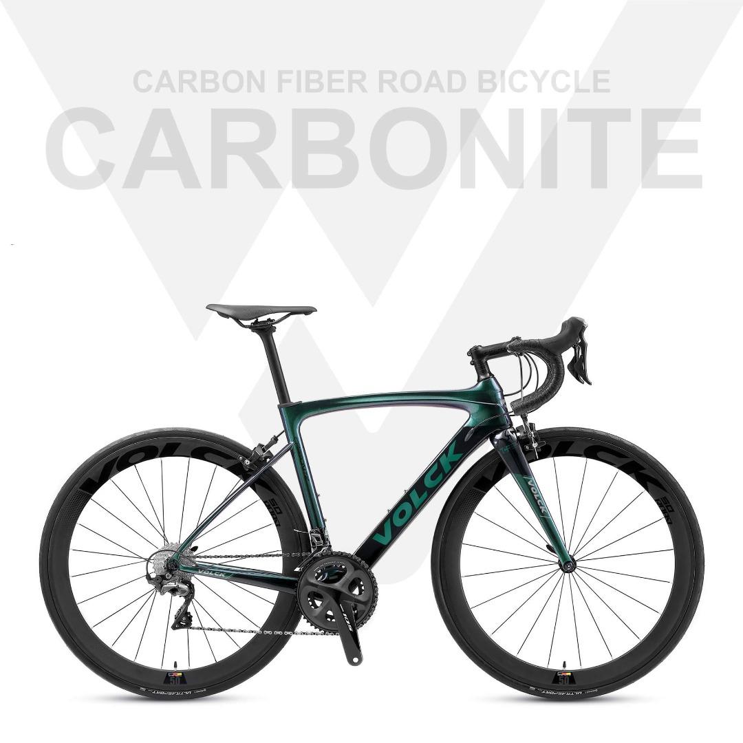 DISPLAY SET SIZE 52 Volck Carbonite Full Carbon Fiber Road Bike Shimano 105 R7000 Free Shipping Assemble 5 Years Warranty