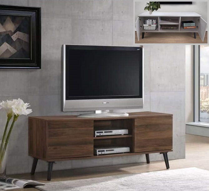 WhiteAsh | ProvincialOak 4FT TV Bench Console Cabinet, Furniture & Home ...
