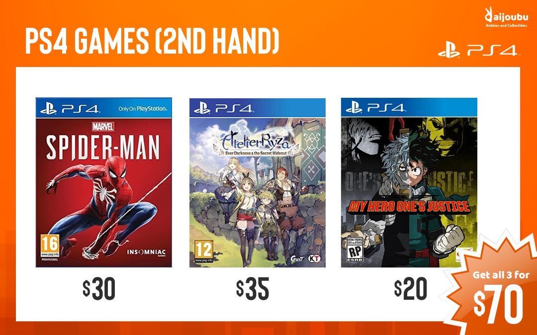 WTS PS4 Games 2nd hand Video Gaming Video Games PlayStation