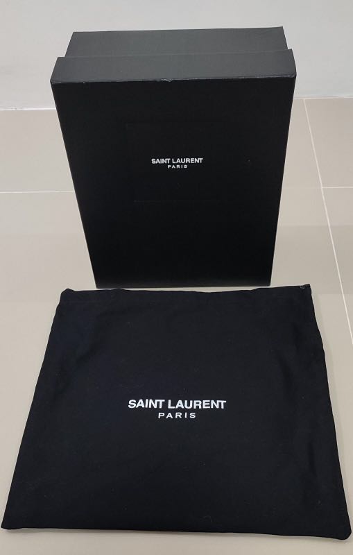 YSL dust bag and box  Clothes design, Dust bag, Ysl
