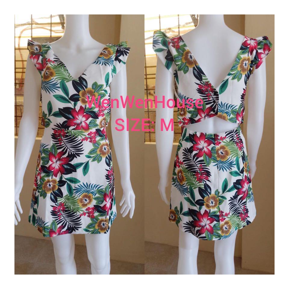 Zara hawaiian dress top
