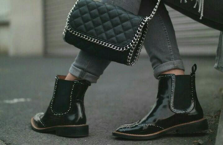 Zara micro studded sales boots