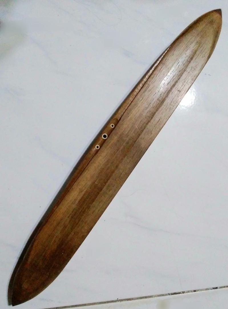 17.75" Vintage Loom Weaving Shuttle for Display and Collection (Category: Craft Supplies & Tools) located in Las Pinas. Submitted by mirlynncurioshop (Listing ID 1178079574, Image 2). Description: 17.75" Vintage Loom Weaving Shuttle for Display and Collection This an old, untested loom weaving shuttle. All the parts seem complete and working. The metal tips are firmly attached and the overall condition of the item is stable and sturdy. The only f