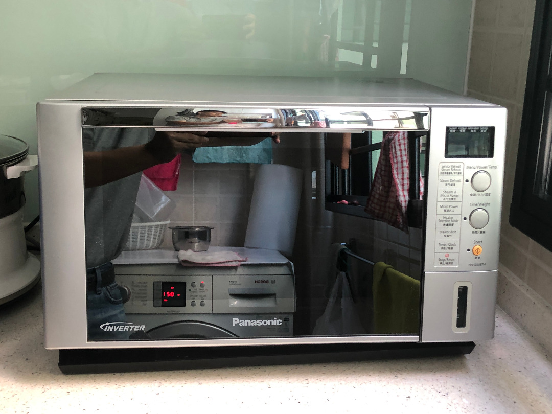 Panasonic inverter steam best sale grill microwave oven
