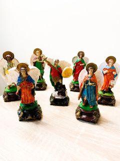 5inches Set of 7 ARCHANGELS with diffuser vase