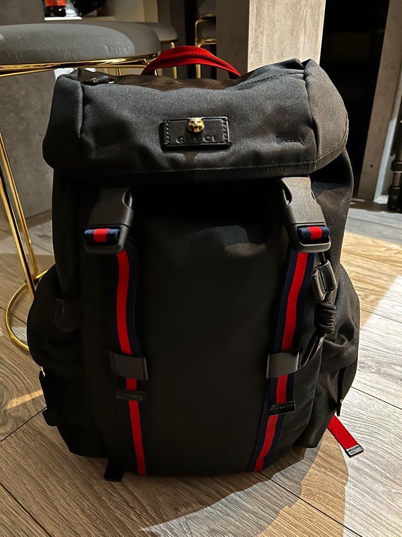 95 New GUCCI Techno Canvas Unisex Backpack 429037
