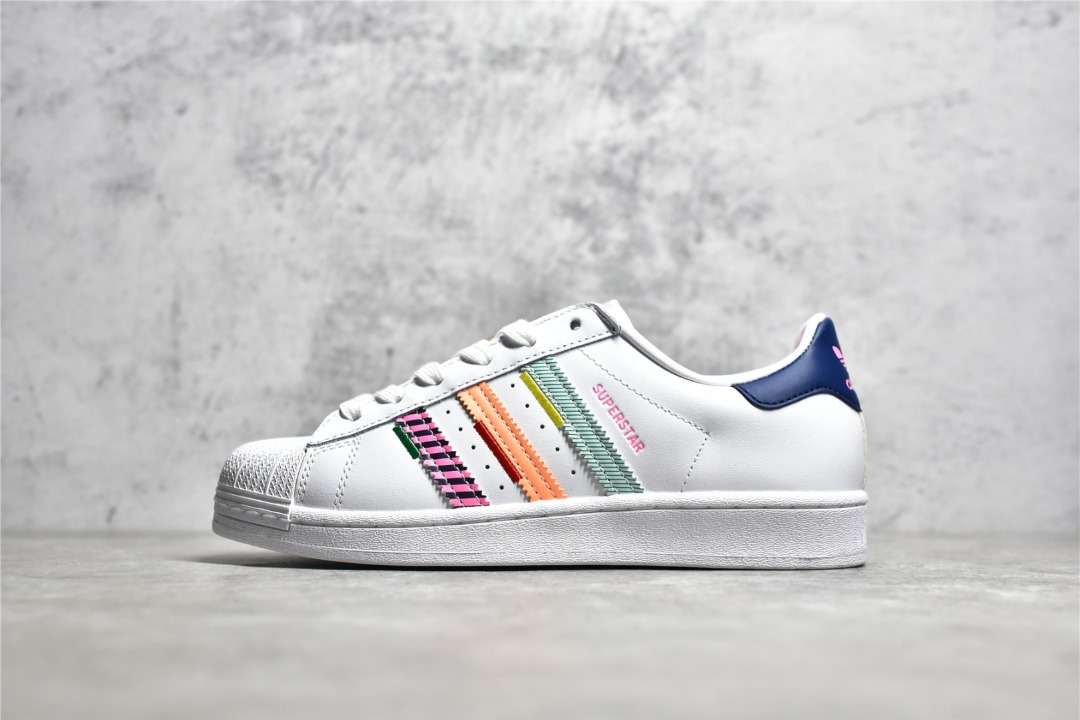 Adidas Originals Superstar white multicolour shoes Women s