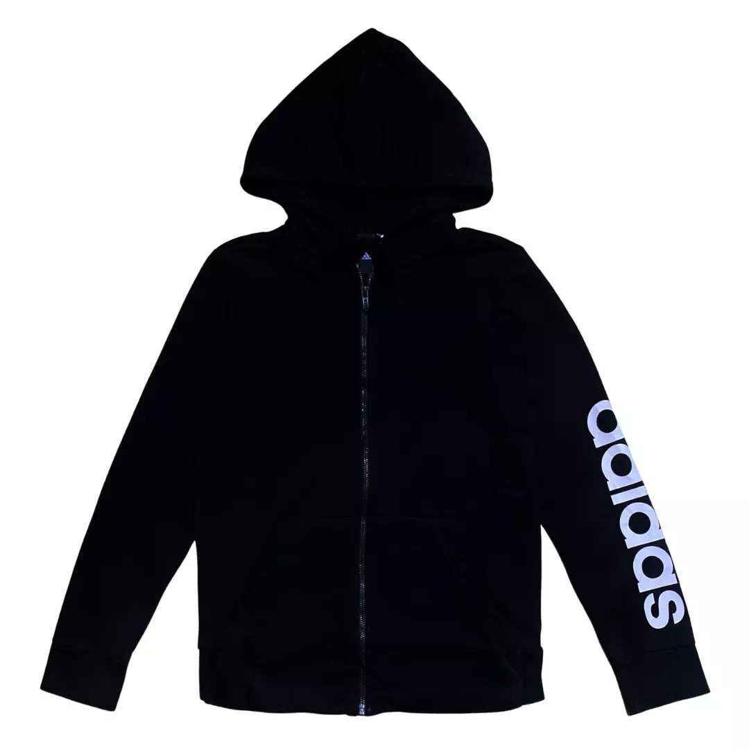 Adidas jacket with logo on sleeves discount