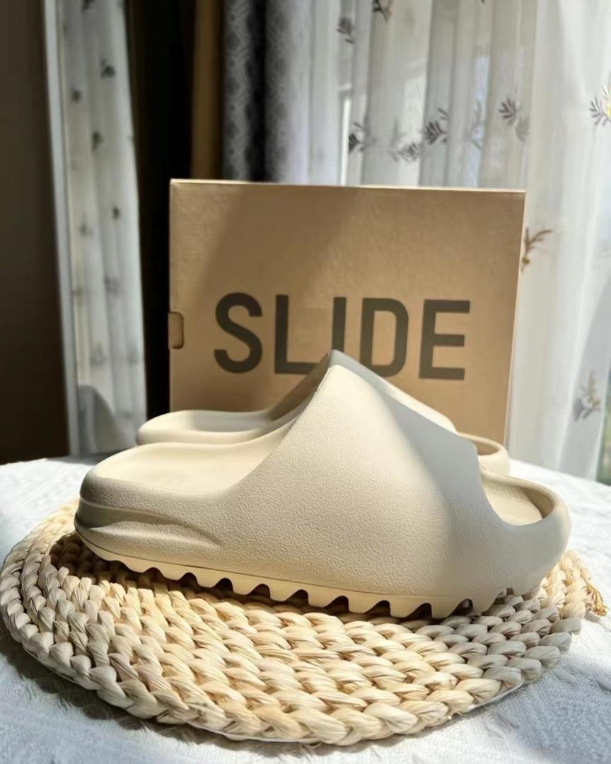 ✓[骨白]adidas Yeezy Slide “Bone” 運動拖鞋骨白男女同款, 女裝, 鞋