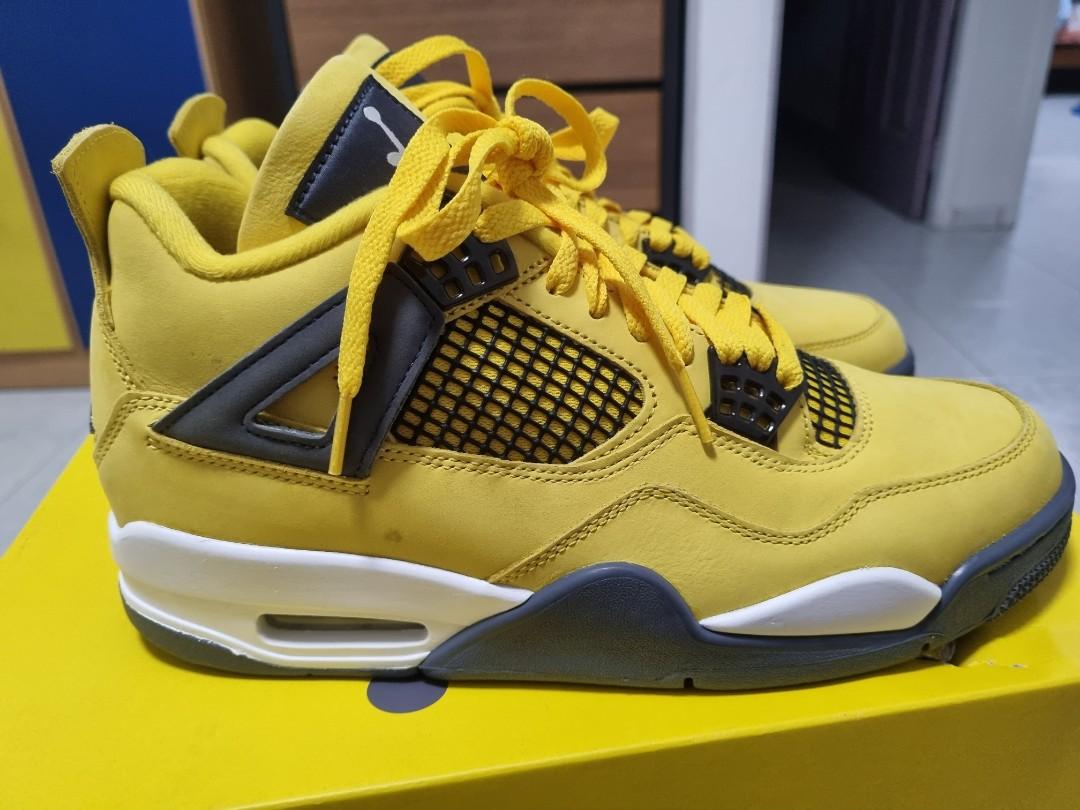 Jordan 4 grey blue yellow online