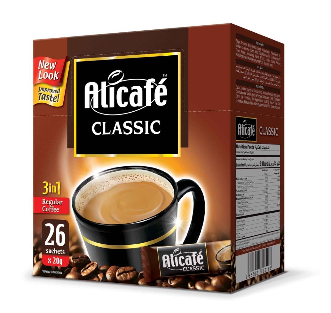Alicafe Classic Coffee 26 Sachets in a Box, Food & Drinks, Beverages on