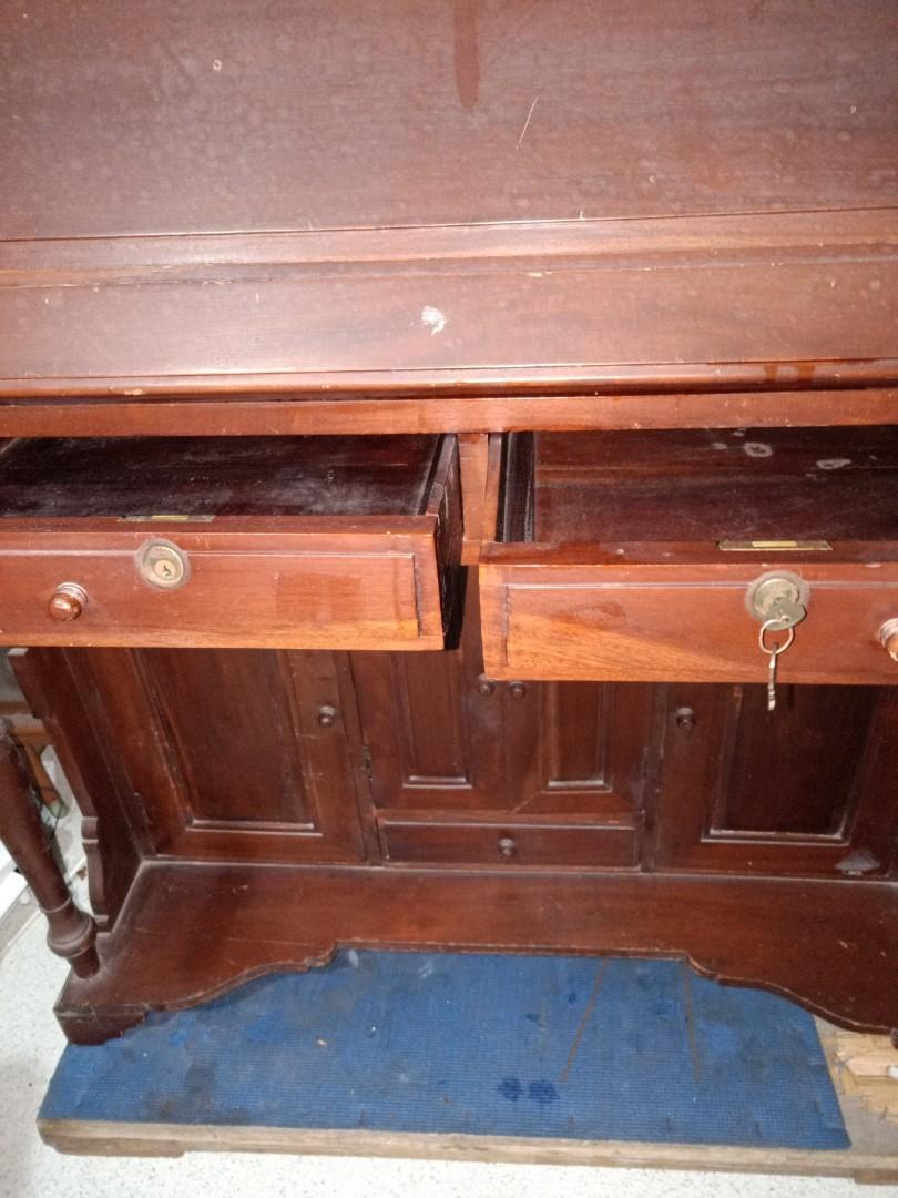 SALE Antique flip down desk table, Hobbies & Toys, Memorabilia