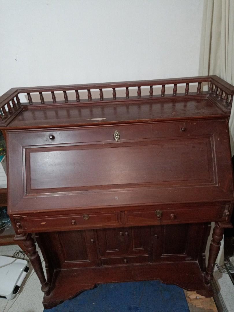 SALE Antique flip down desk table, Hobbies & Toys, Memorabilia