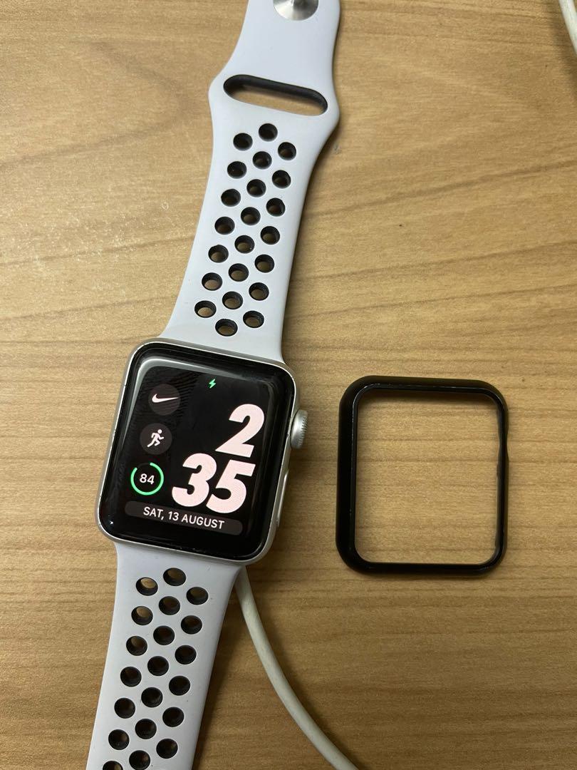White nike apple watch series 3 outlet