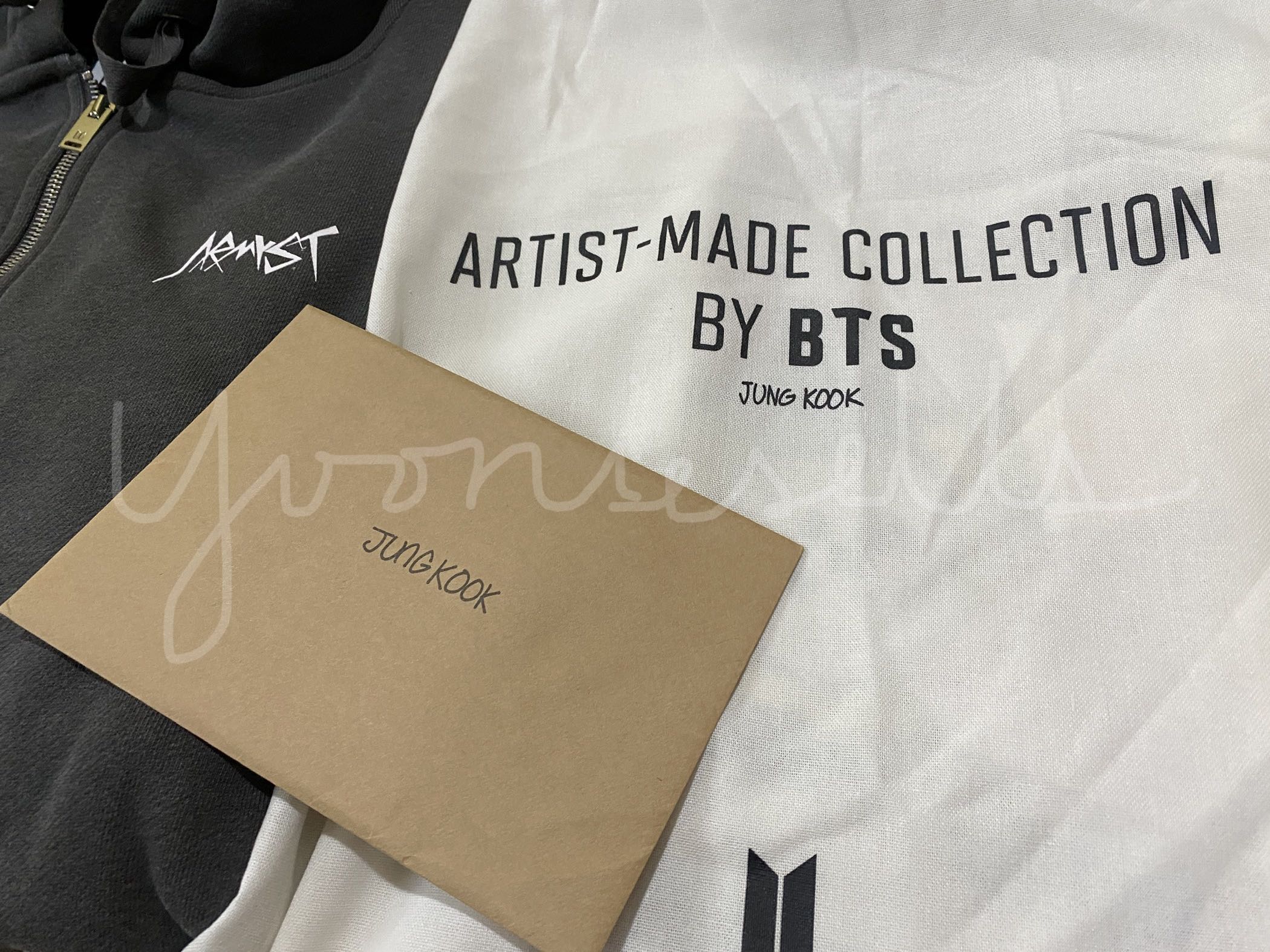 Official BTS Artist Made Collection: Jungkook Hoodie (Black, Medium) SEALED
