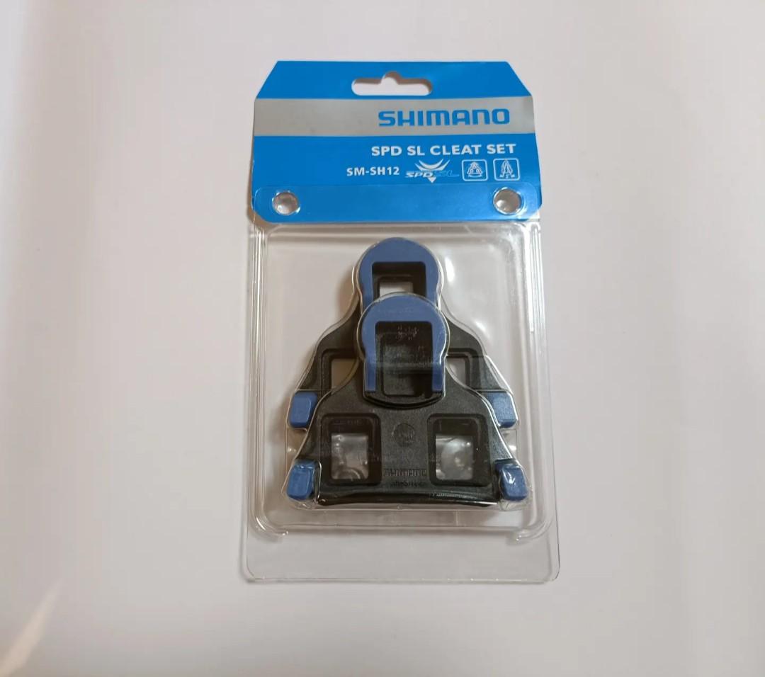 AUTHENTIC blue Shimano spd sl spd sl spdsl road cleats set replacement rubber 2 float degree angle sm sh12 original real cheapest on carousell and in market shipping postage mailing available NOT KEO