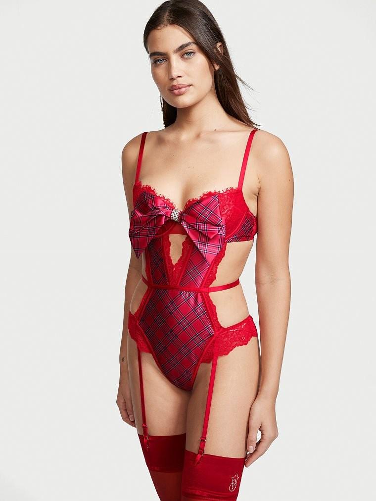 ♡💯Authentic Victoria's Secret♡ Very Sexy Wicked Unlined Bow Balconette  Teddy, Women's Fashion, New Undergarments & Loungewear on Carousell