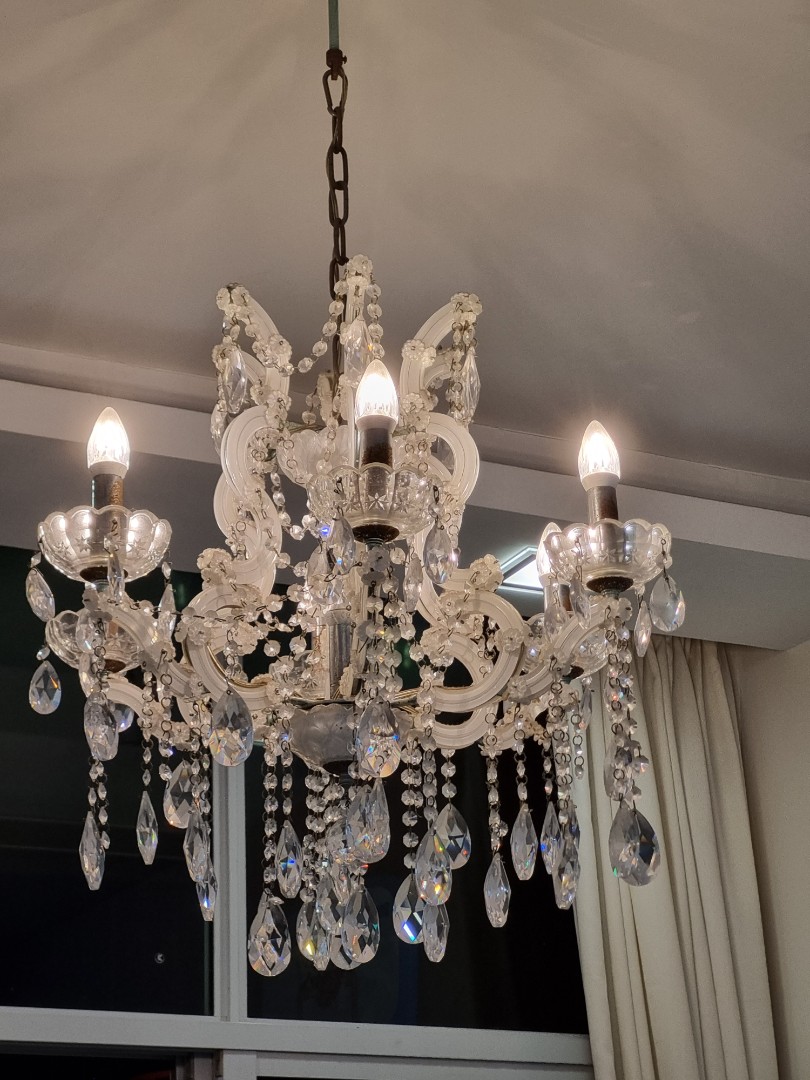 tall chandelier lamp