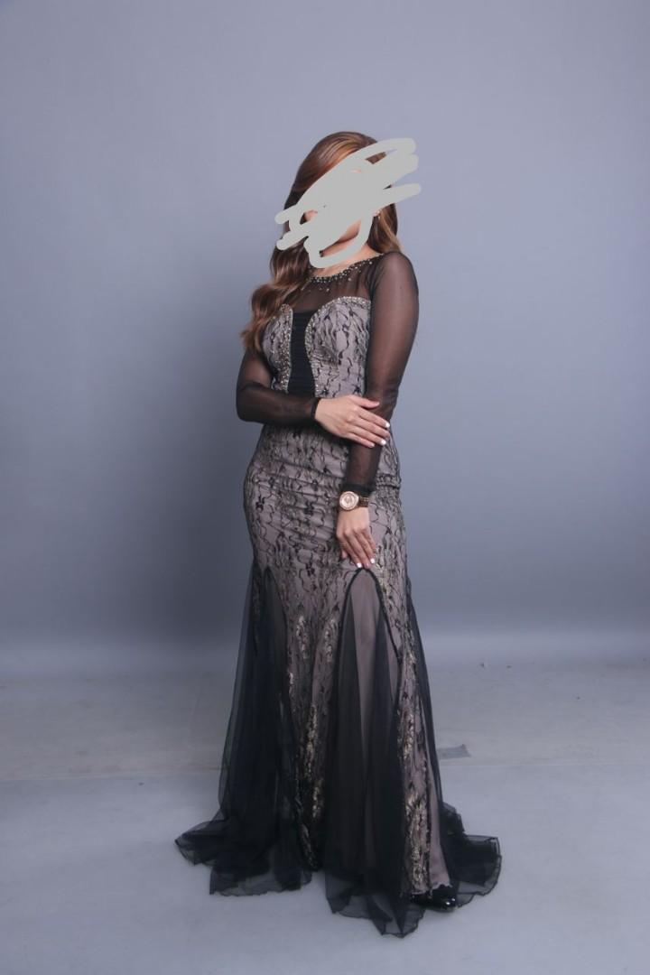 Black long gown (Category: Evening dresses & gowns) located in Angeles City. Submitted by aimscloset (Listing ID 1178077900, Image 1). Description: Used once for the photoshoot only super pretty in actual.