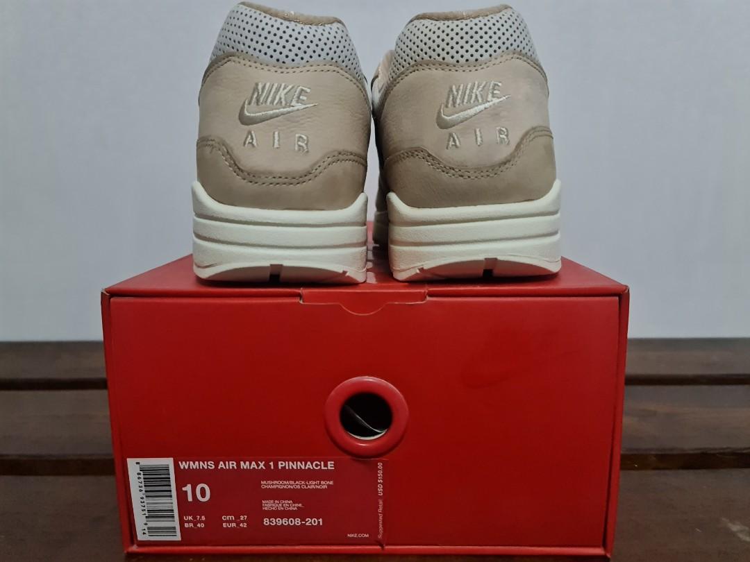Black Mushroom Nike Air Max 1 Pinaccle Men s Fashion Footwear