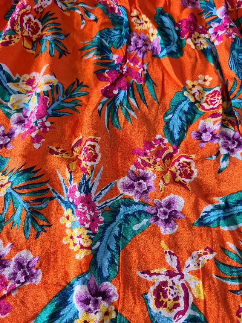 BNWOT Forever 21 Summer Bright Off Shoulder Dress with Ribbon