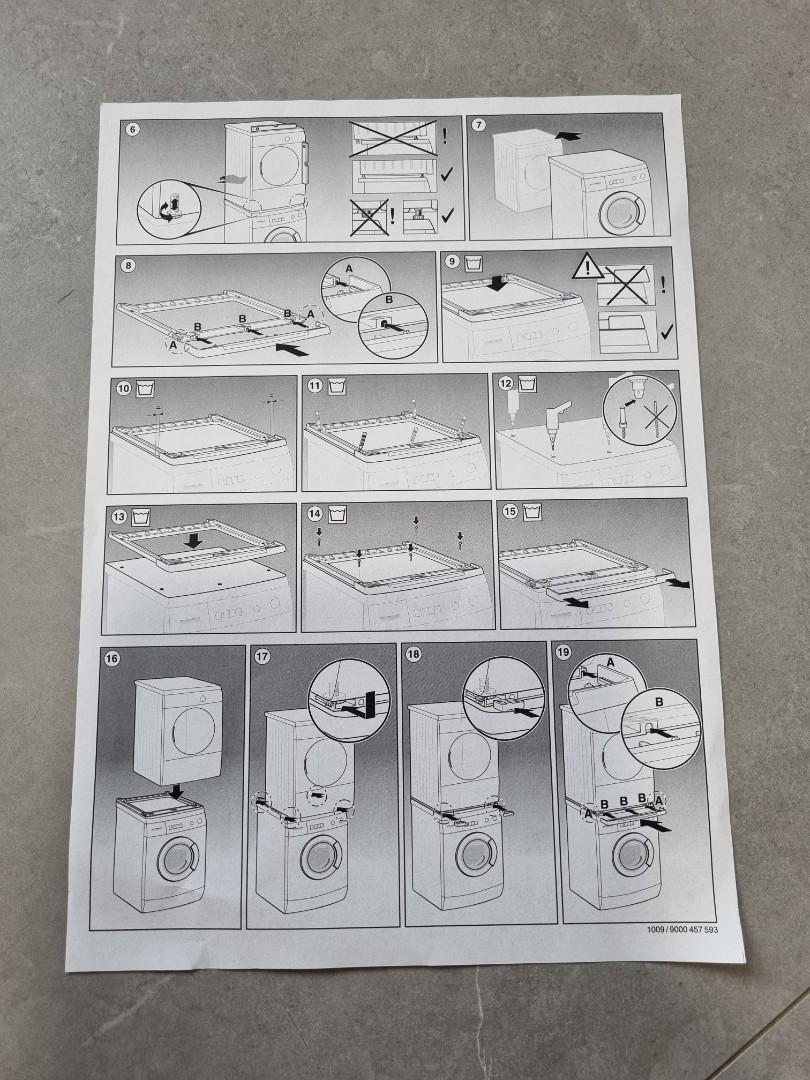 Bosch Dryer/Washing Machine Stacking Kit (WTZ11311), TV & Home