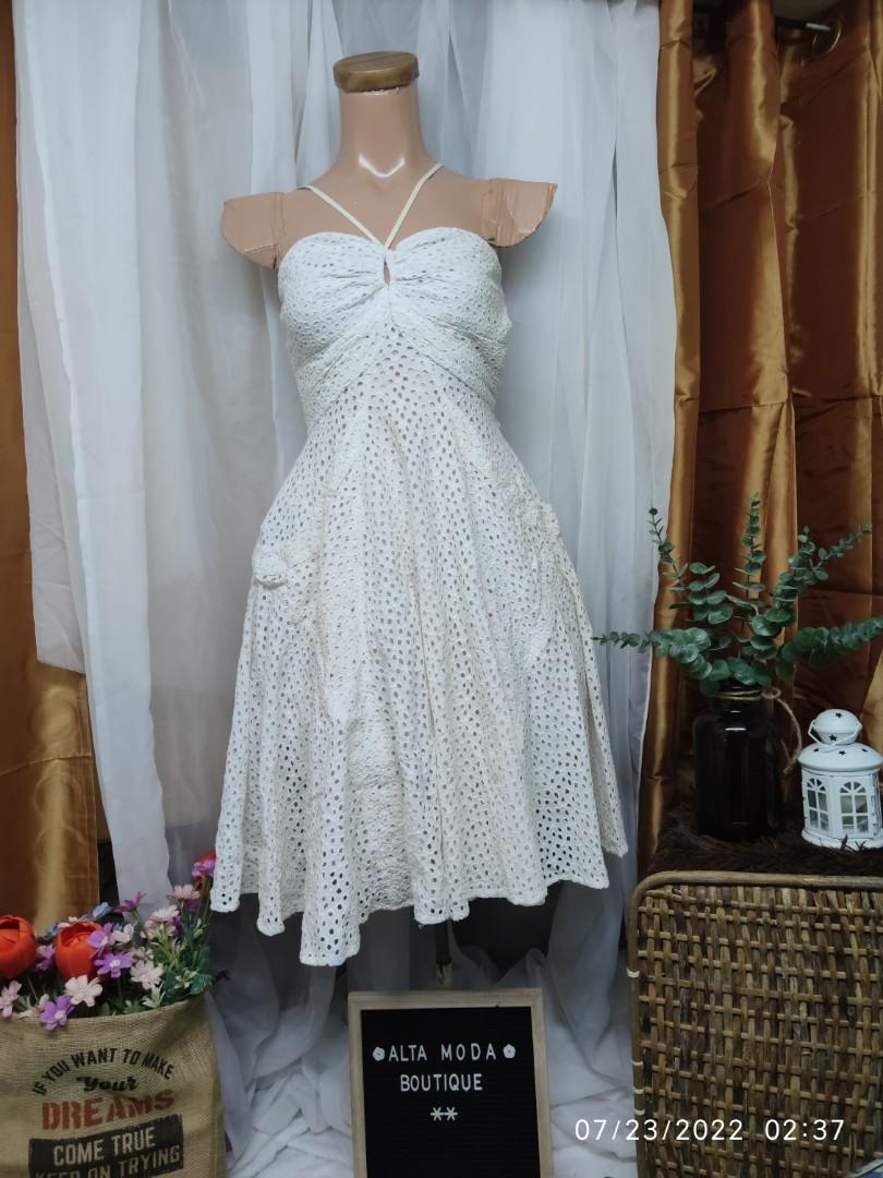 Calvin klein shop eyelet dress