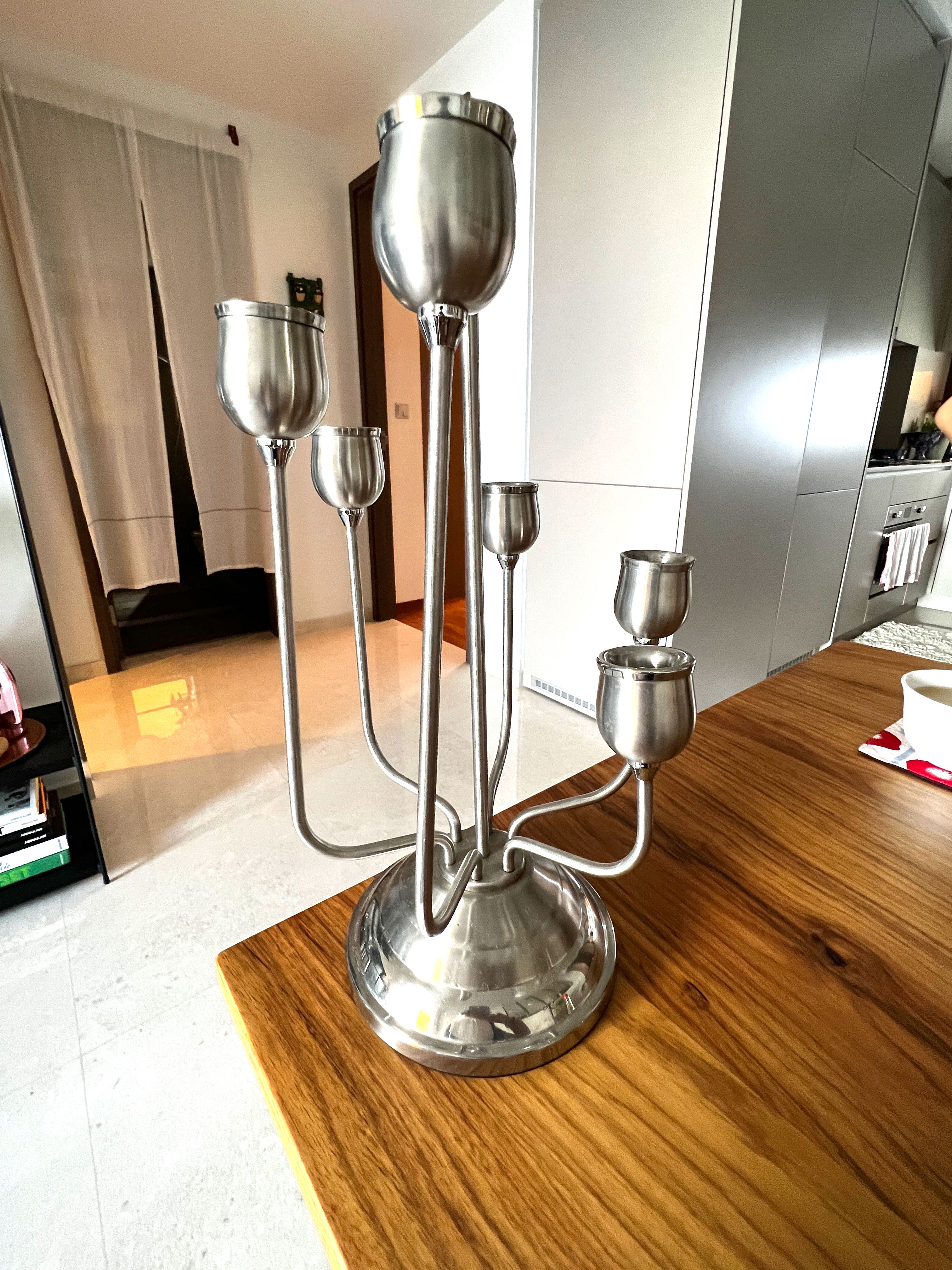 Candle Holder Stainless Steel, Furniture & Home Living, Home Decor