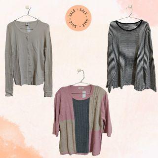 Cardigan 100k dapat 3 + 1 pcs kaos