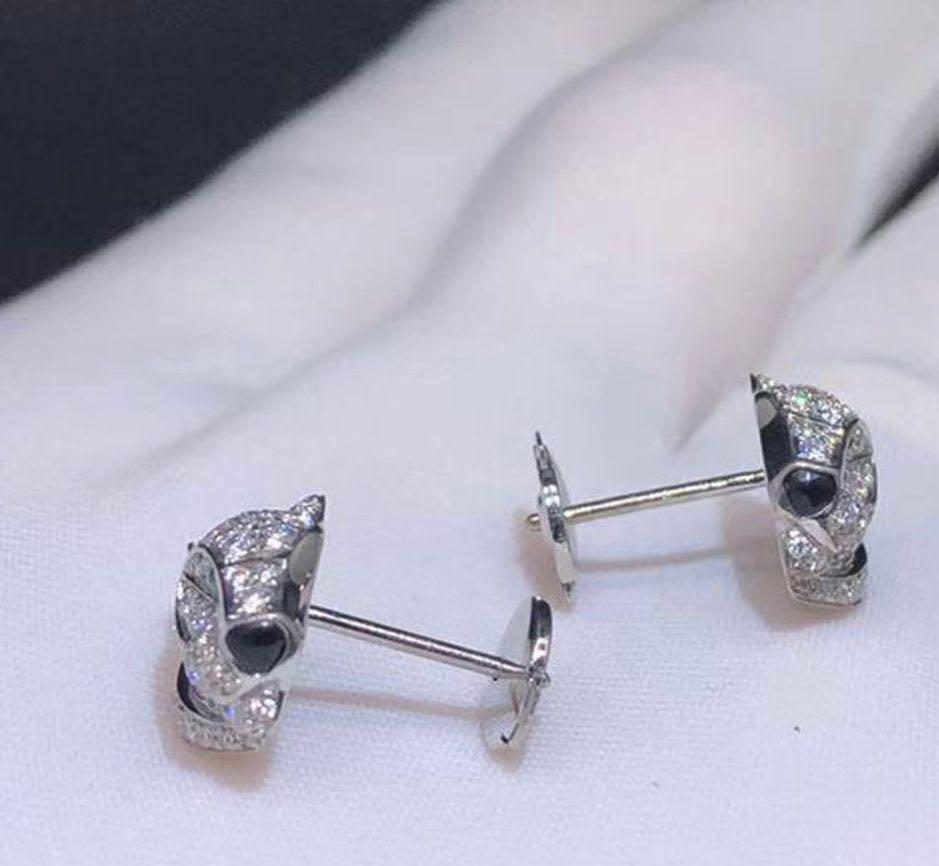 Cartier Panthere diamond earrings Women s Fashion Jewelry