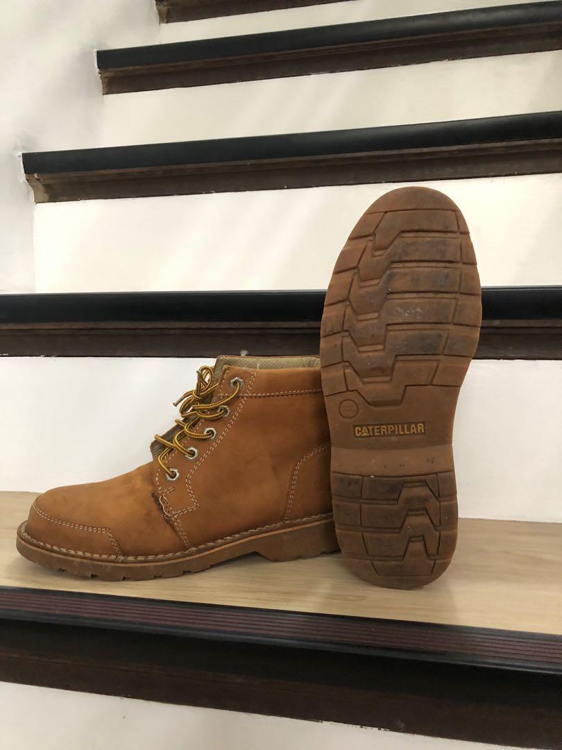 Caterpillar Shoes Champagne Boots (Category: Boots) located in Taguig. Submitted by sixhrnndz (Listing ID 1178144539, Image 1). Description: Caterpillar Shoes Champagne 2 issues ⚠️⚠️ 850 + Shipping Fee Payment: BDO -GCash .