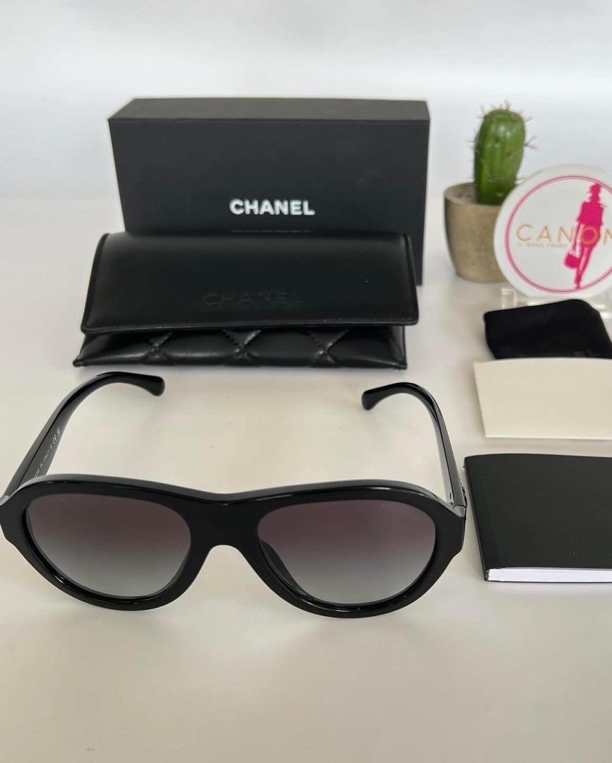 Chanel CC Logo 5467-B Black Sunglasses, Women's Fashion, Watches &  Accessories, Sunglasses & Eyewear on Carousell
