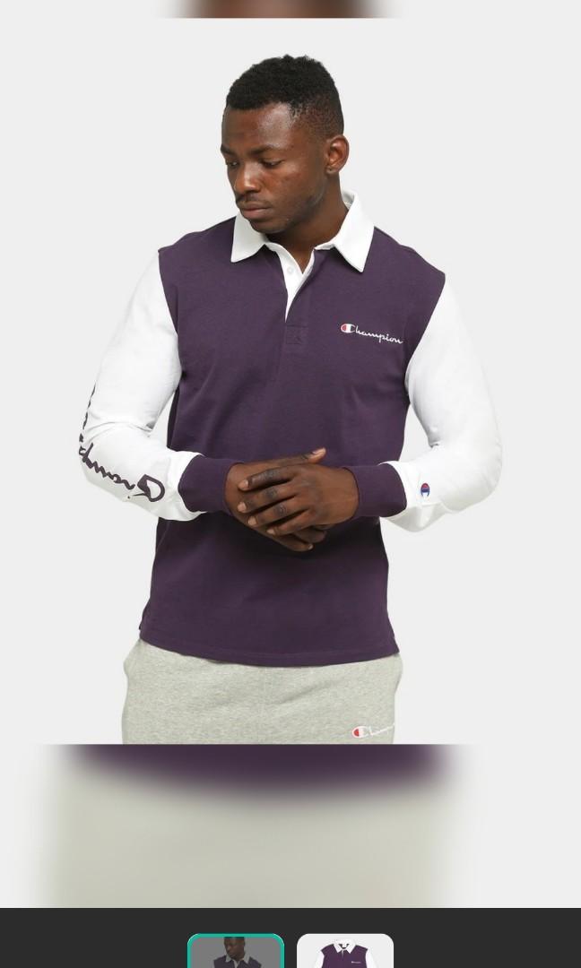 champion polo long sleeve top Men s Fashion Tops Sets Tshirts